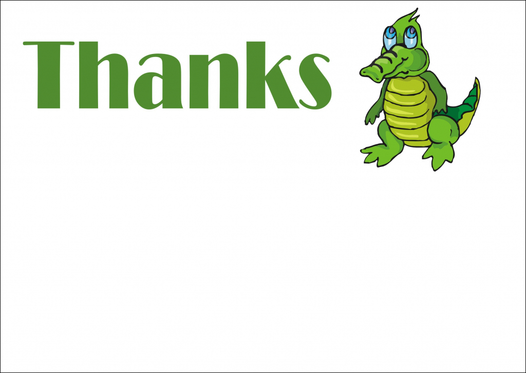 All Free Animal Thank You Notes And Thank You Cards | Dinosaur Thank You Cards Printable