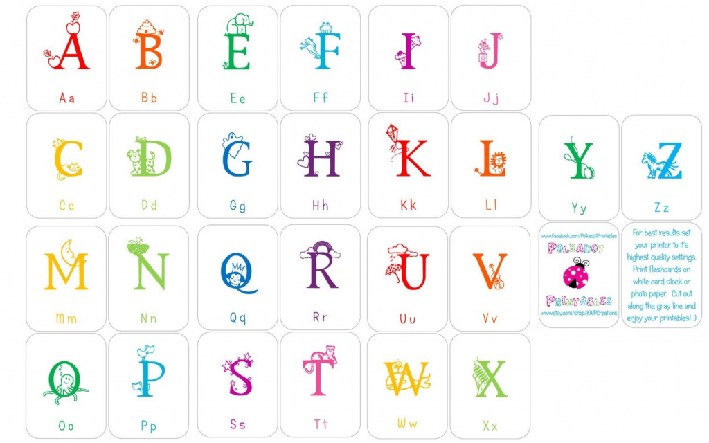 Alphabet Flashcards Upper And Lowercase Instant Download | Etsy | Upper And Lowercase Letters Printable Flash Cards