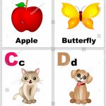 Alphabet Printable Flashcards Collection Letter B Stock Illustration | Ants On The Apple Printable Cards