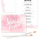 Alt Dinner Free Watercolor Menu And Place Cards   Natalie Malan | Free Printable Place Cards