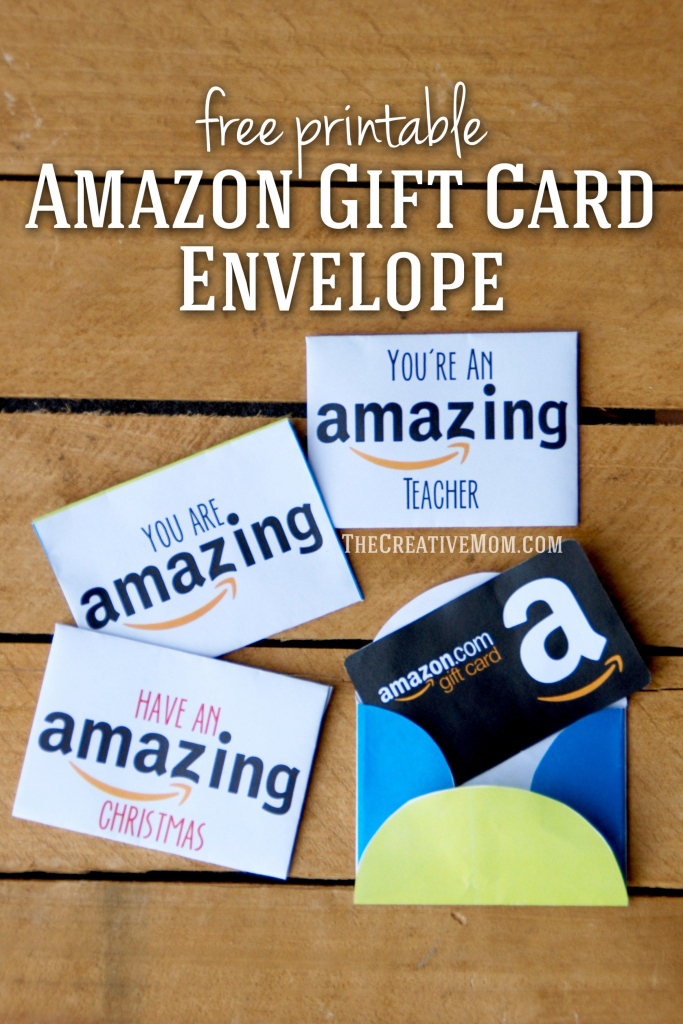 Amazon Gift Card Envelopes (Free Printable Download) | Printables | Printable Visa Gift Cards