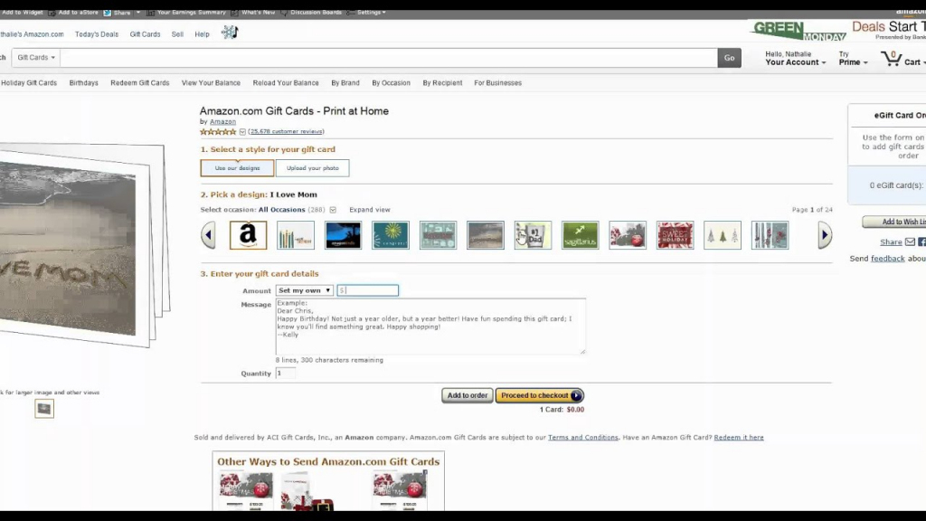 Amazon Printable Gift Card Printable Card Free