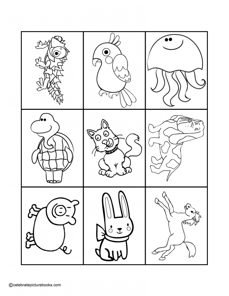 Winter Animal Matching Pairs Game. Free Printable Memory Cards.