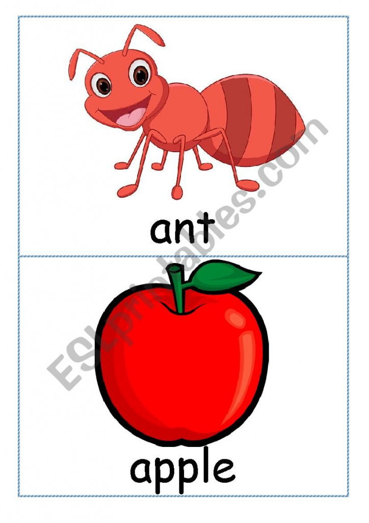 Ants In The Apple Flash Cards | Ants On The Apple Printable Cards