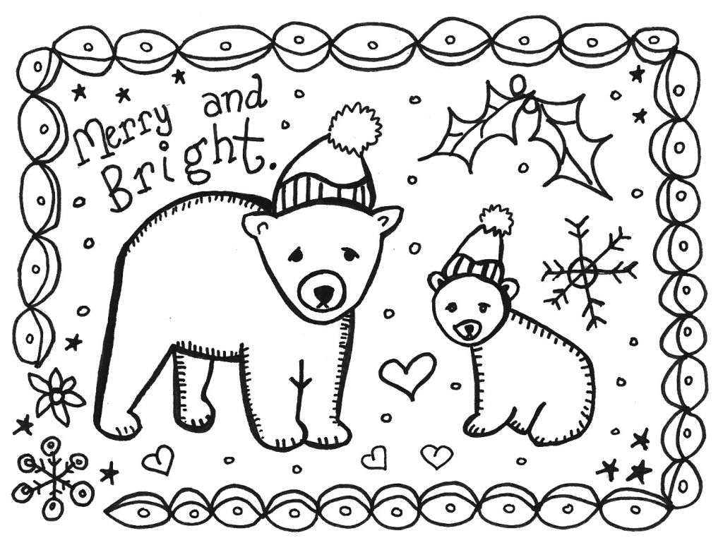 Art Is Basic-- Art Teacher Blog: Free Printable Holiday Card To Color | Printable Christmas Cards To Color