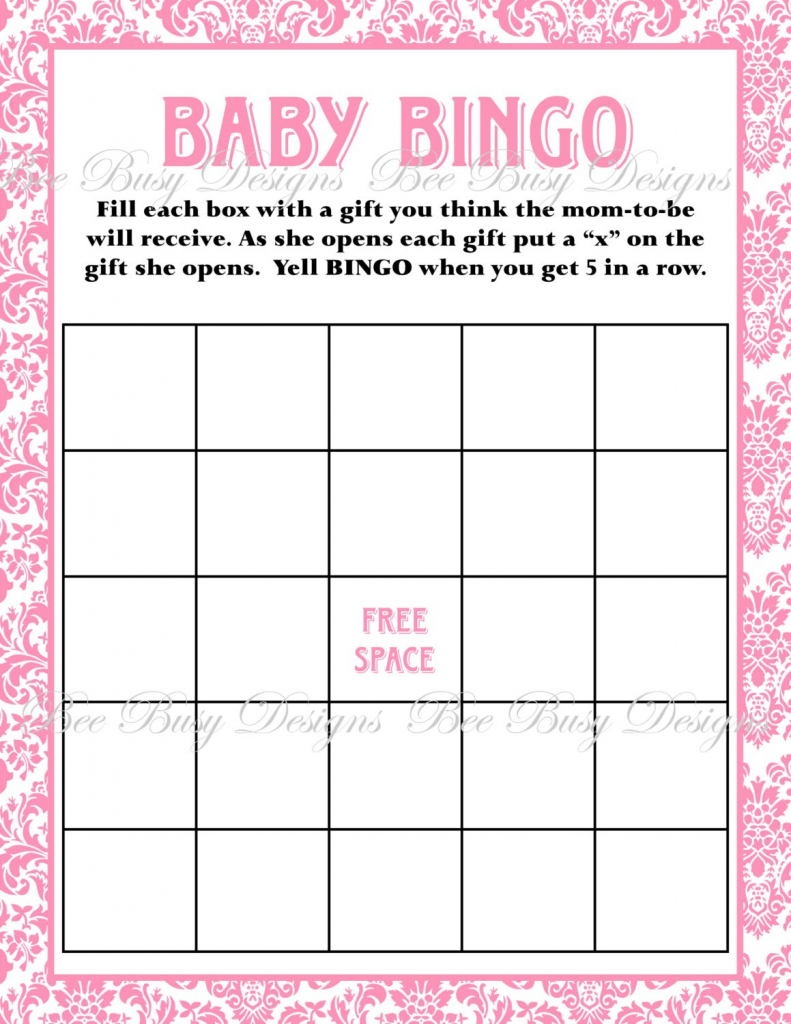 Baby Bingo Free Printable Template | Free Printables | Free Printable Baby Shower Bingo Cards