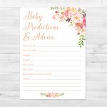 Baby Prediction And Advice Cards Free Printable | Free Printables | Baby Prediction And Advice Cards Free Printable