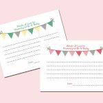 Baby Prediction And Advice Cards Free Printable | Free Printables | Free Printable Baby Advice Cards