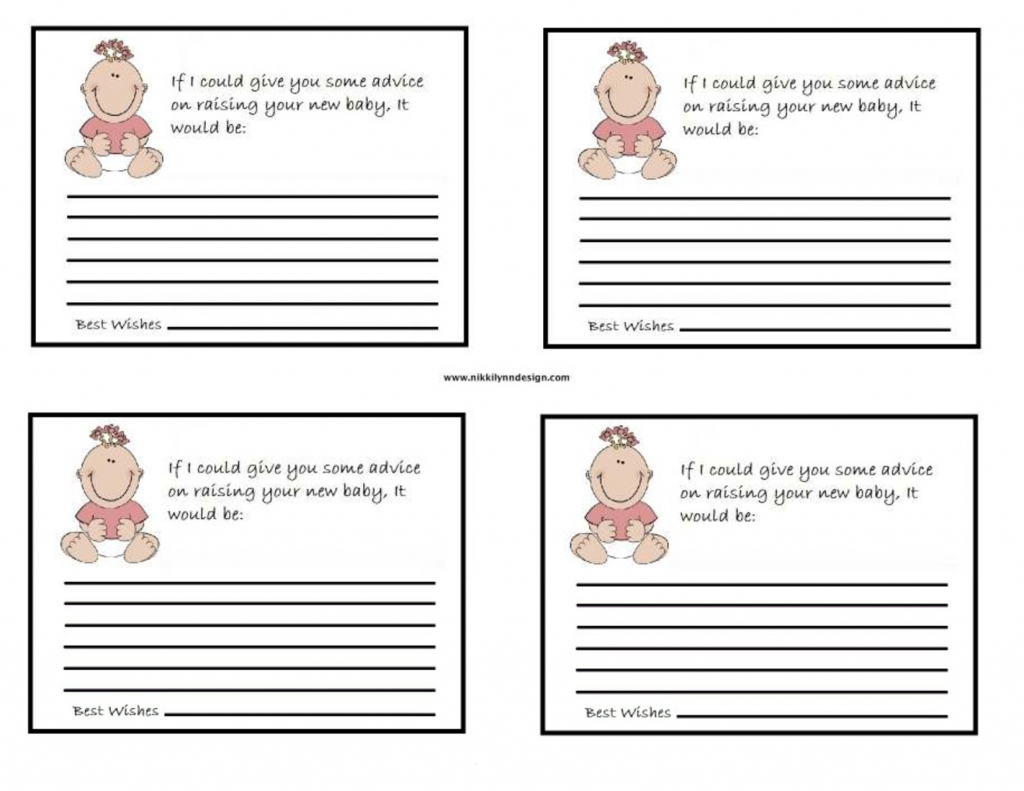 Free Printable Baby Shower Advice Cards - Printable Cards | Free