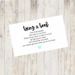 Baby Shower Printable Baby Shower Bring A Book Card Bring A | Etsy | Bring A Book Instead Of A Card Free Printable