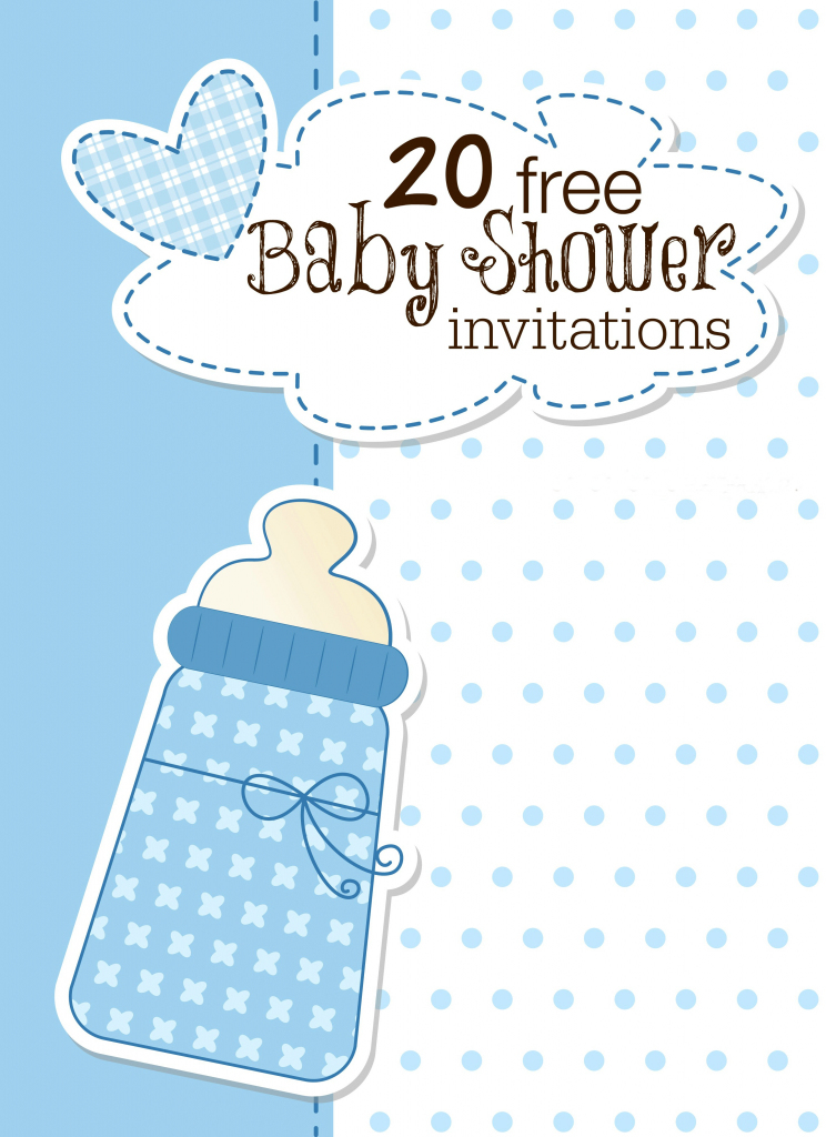 Baby Shower Template Invitation - Kleo.bergdorfbib.co | Free Printable Baby Shower Cards Templates