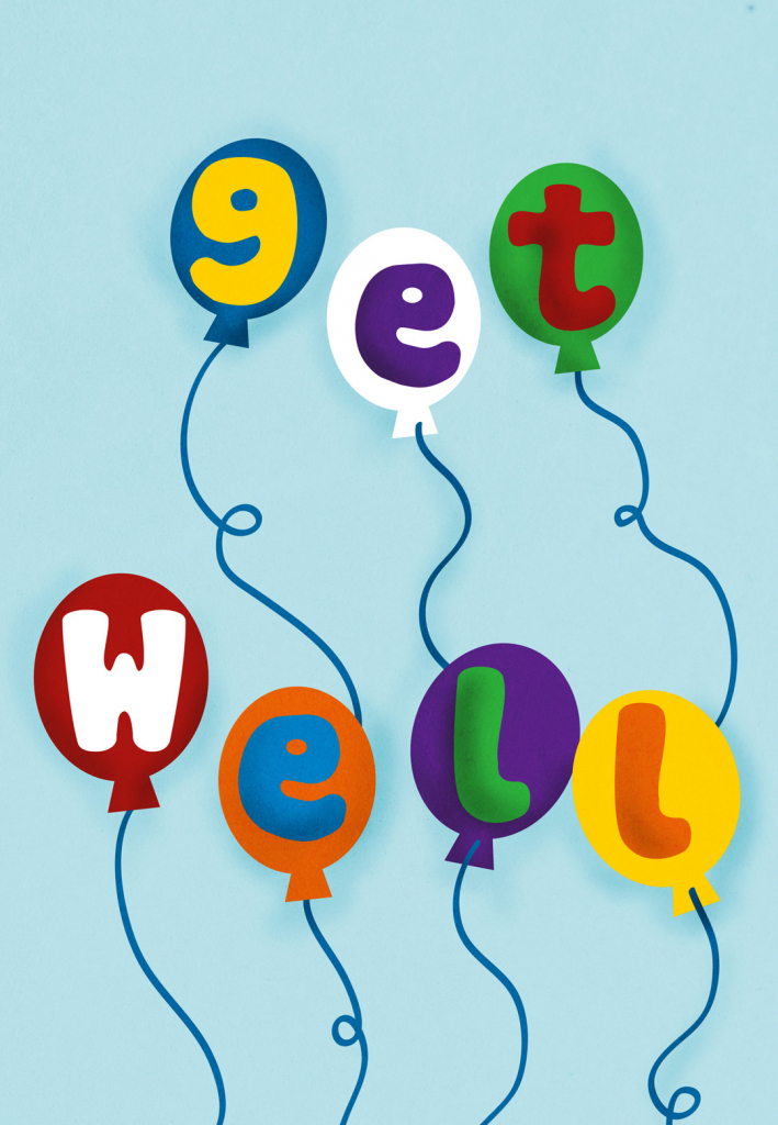 Balloons - Get Well Soon Card (Free) | Greetings Island | Get Well Soon Card Printable