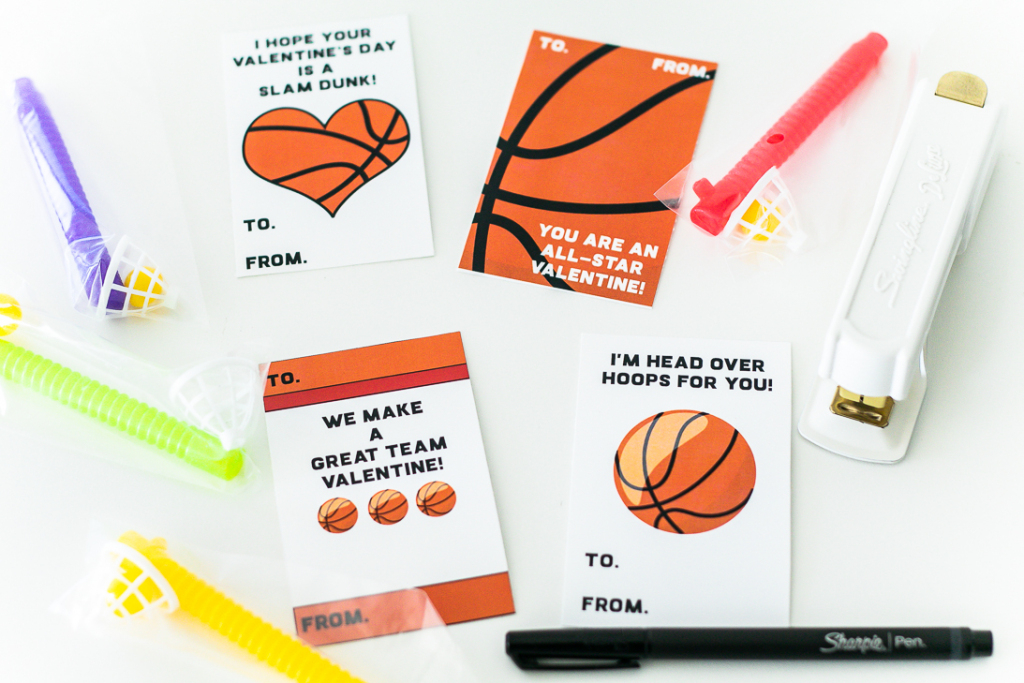 Basketball Valentine Card Free Printable | Free Printable Basketball Cards