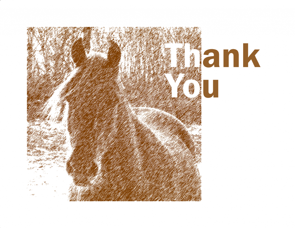 Because Breaking Up Is (Apparently) Hard To Do — Enlightened Equine | Horse Thank You Cards Printable