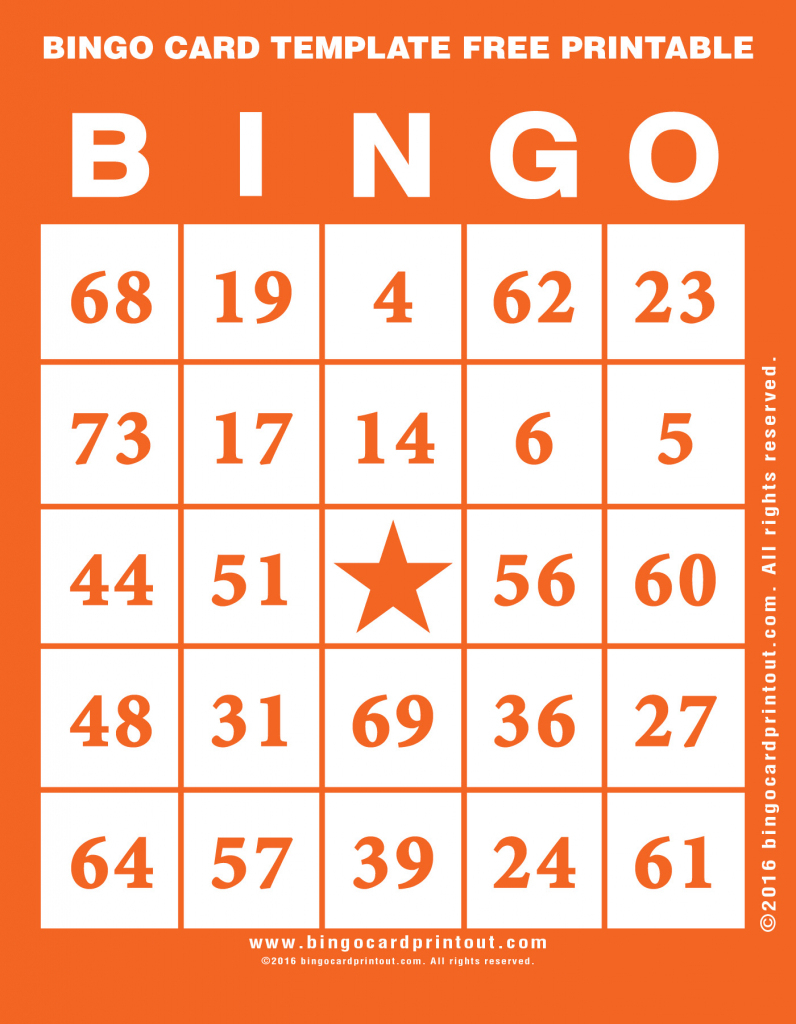 Bingo Card Template Free Printable - Bingocardprintout | Free Printable Bingo Cards