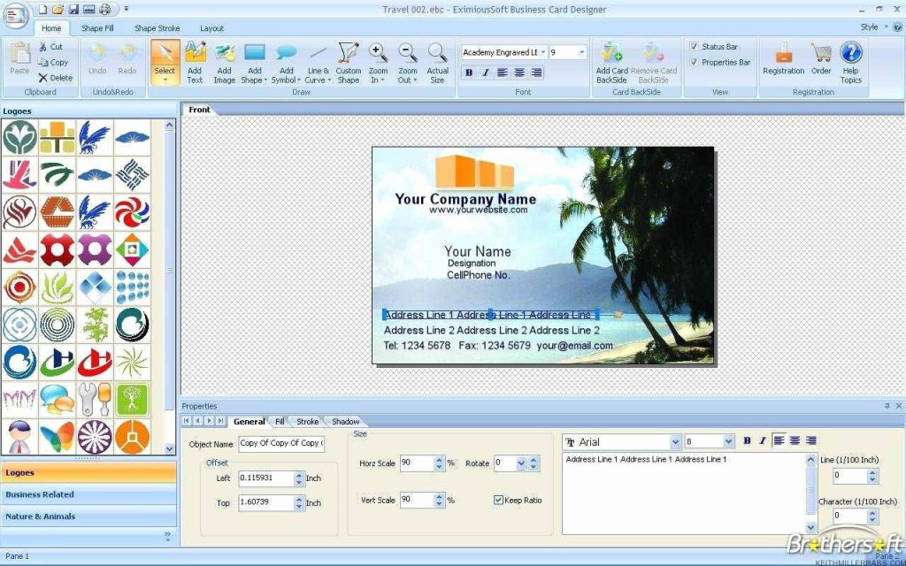 Business Card Maker Printable Unique Free Printable Business Card | Free Card Creator Printable