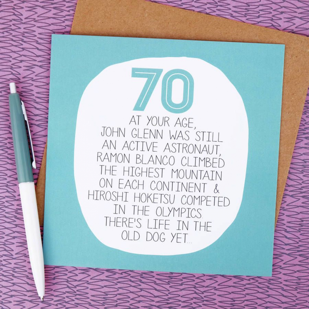 Printable Funny 70Th Birthday Cards - Printable Card Free