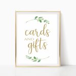 Cards And Gifts Printable Cards And Gifts Sign Printable Card | Etsy | Cards And Gifts Printable Sign