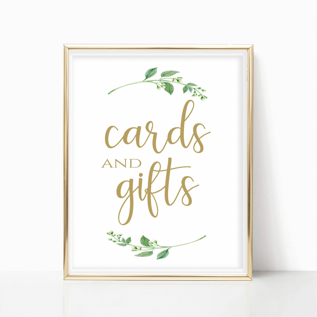 Cards And Gifts Printable Sign Printable Card Free