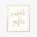 Cards And Gifts Printable Sign   Letter + Adore | Cards And Gifts Printable Sign
