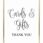 Cards And Gifts Wedding Sign | Diy Wedding | Wedding Signs, Wedding | Cards Sign Free Printable