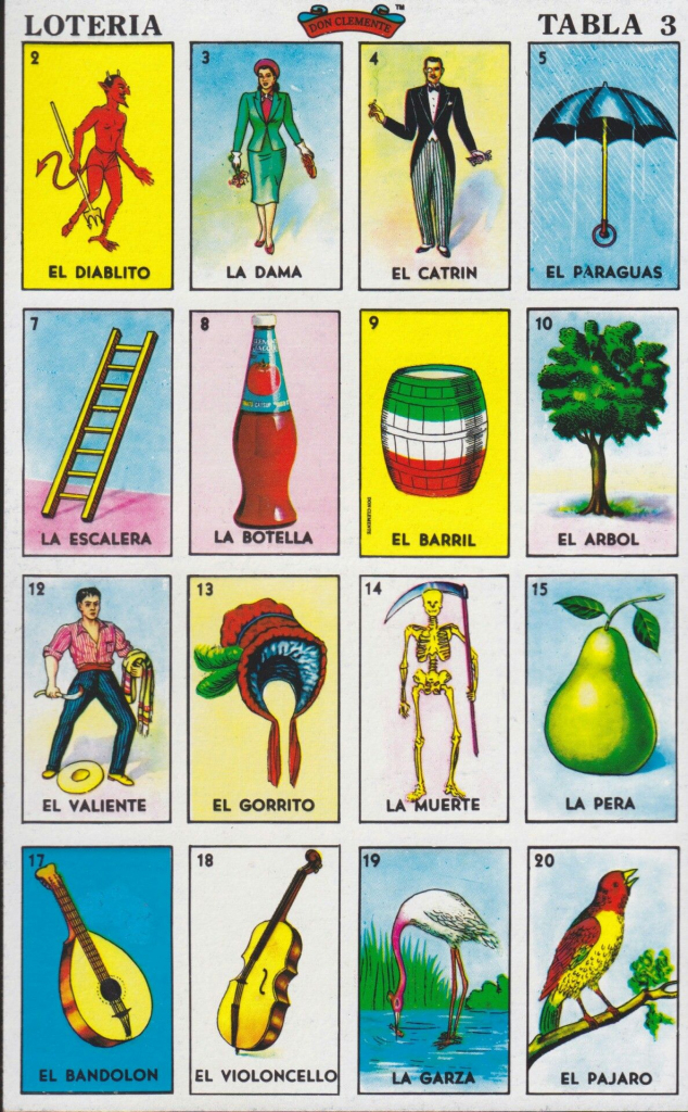 Carta De La Lotería Mexicana | Fiesta Mexicana Tema | Mexico | Loteria Printable Cards Free