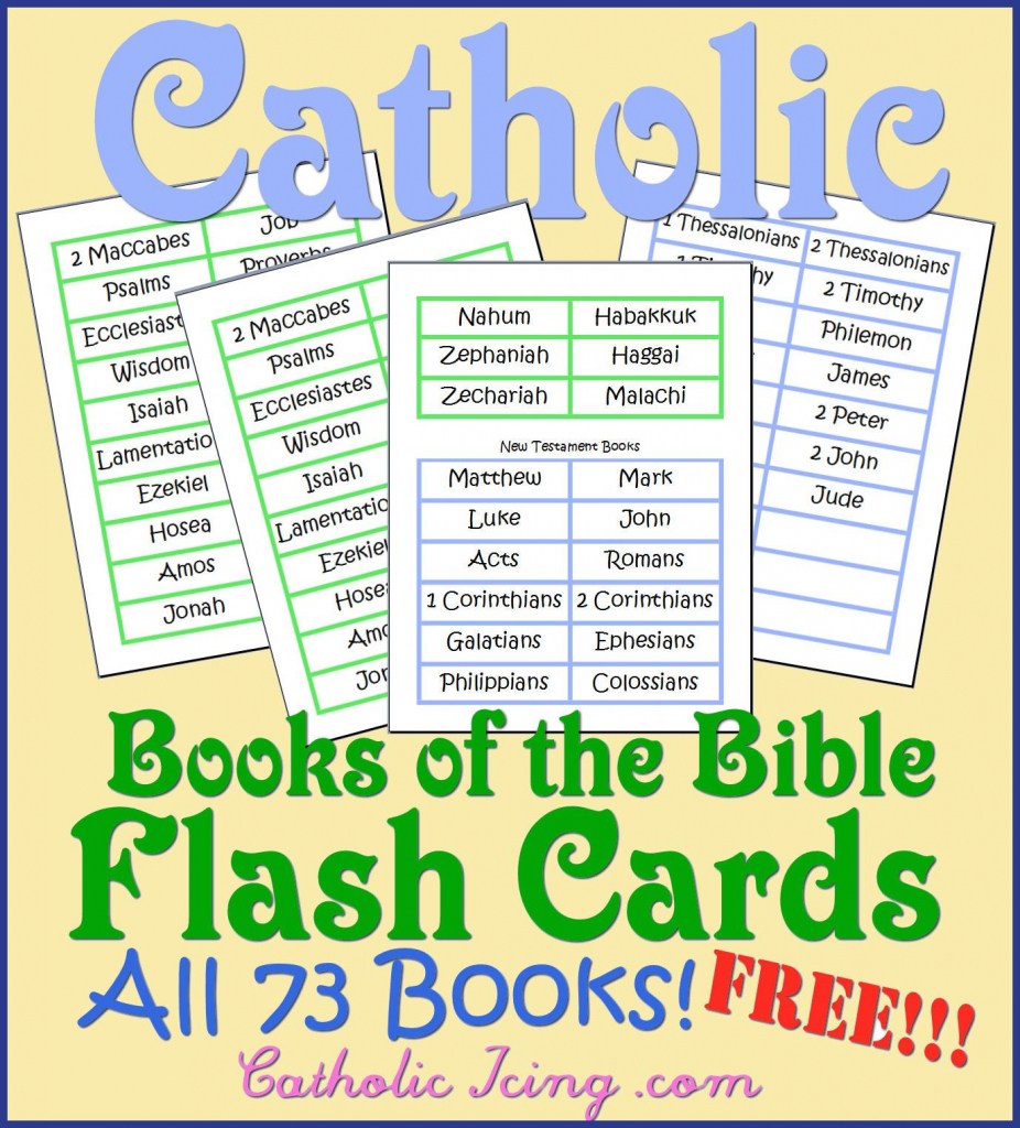 Bible Book Flash Cards Printable - Printable Card Free