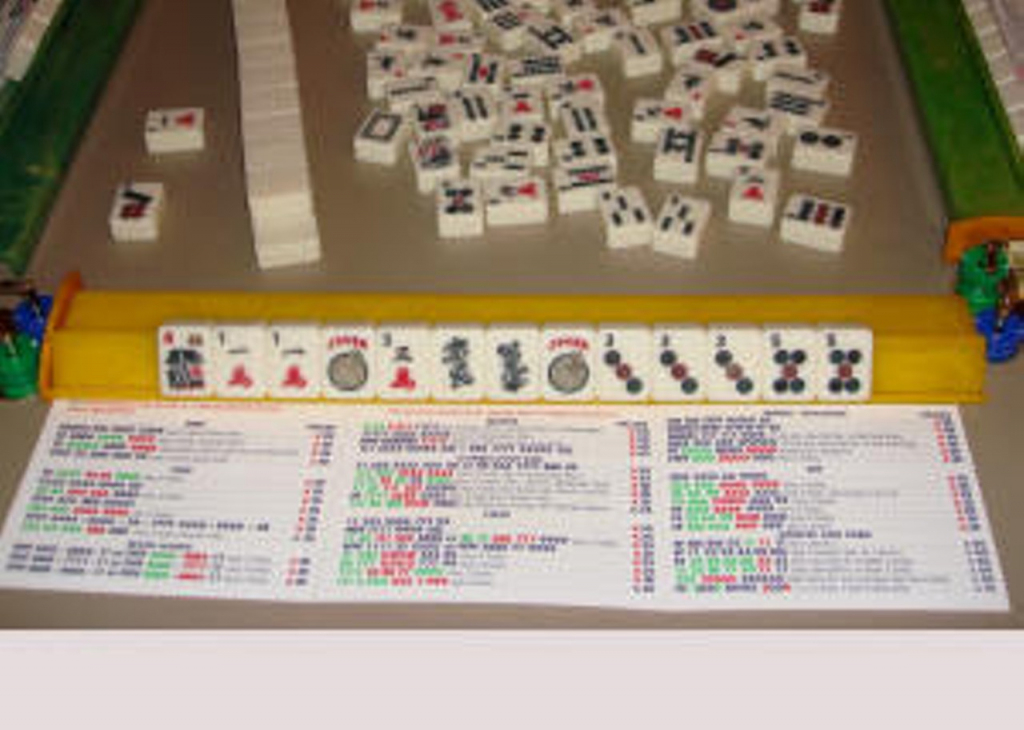 Mahjong 2024 Card Large Print Xena Ameline