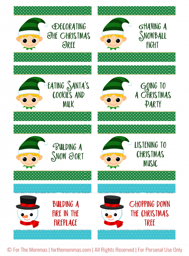 Christmas Charades Free Printable - Start A New Holiday Tradition - Ftm | Free Printable Christmas Charades Cards