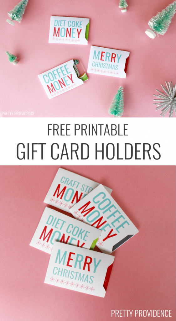 Christmas Gift Card Holders - Free Printable | Holidays | Christmas | Free Printable Personal Cards