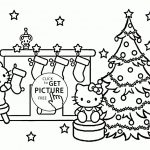 Christmas Printable Coloring Pages Hello Kitty For Kids Free 2079 | Hello Kitty Christmas Card Printable