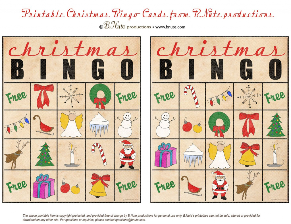 Christmas Printables Images | Free Printable Christmas Bingo Cards | Free Printable Christmas Bingo Cards