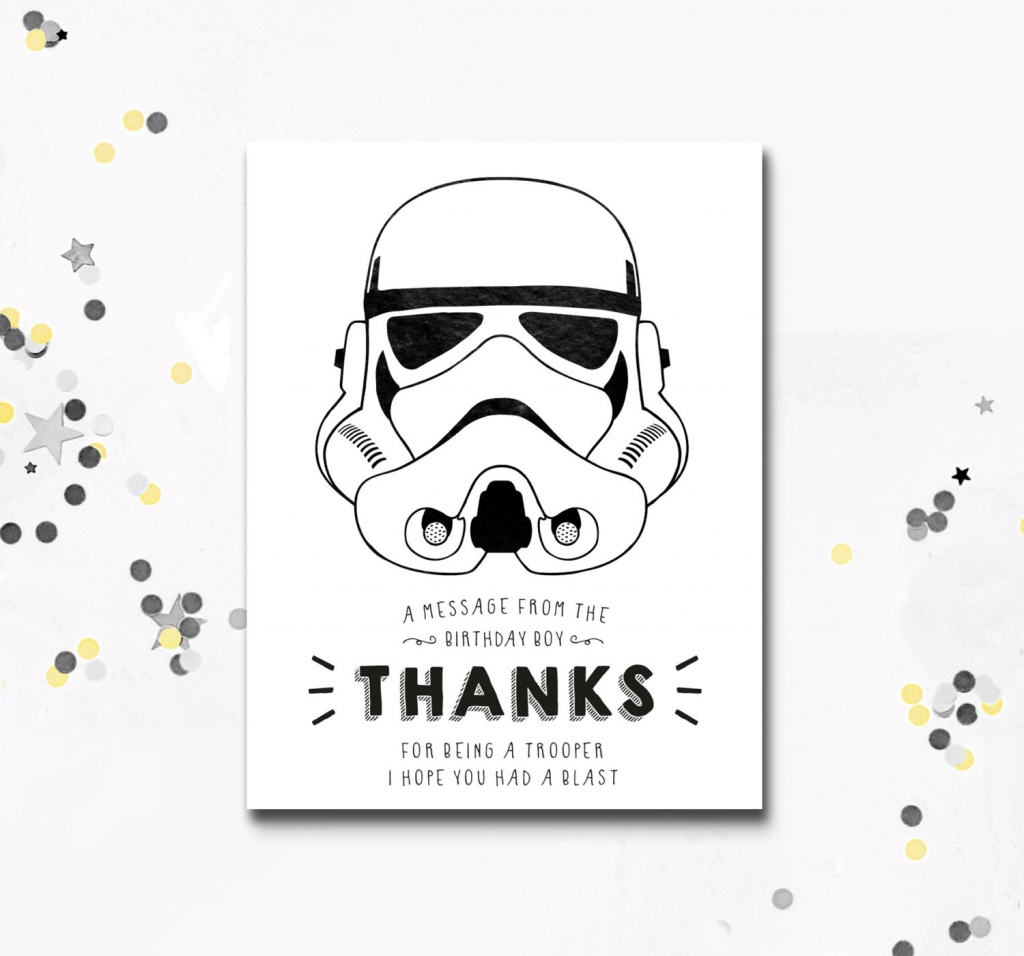 Collection Of Star Wars Printable Birthday Cards (32+ Images In Star