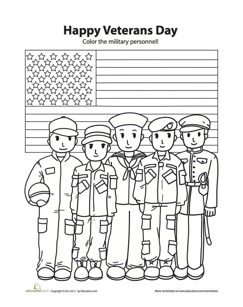 Coloring Pages ~ Coloring Pages Veterans Day For Kindergarten Ideas | Veterans Day Free Printable Cards