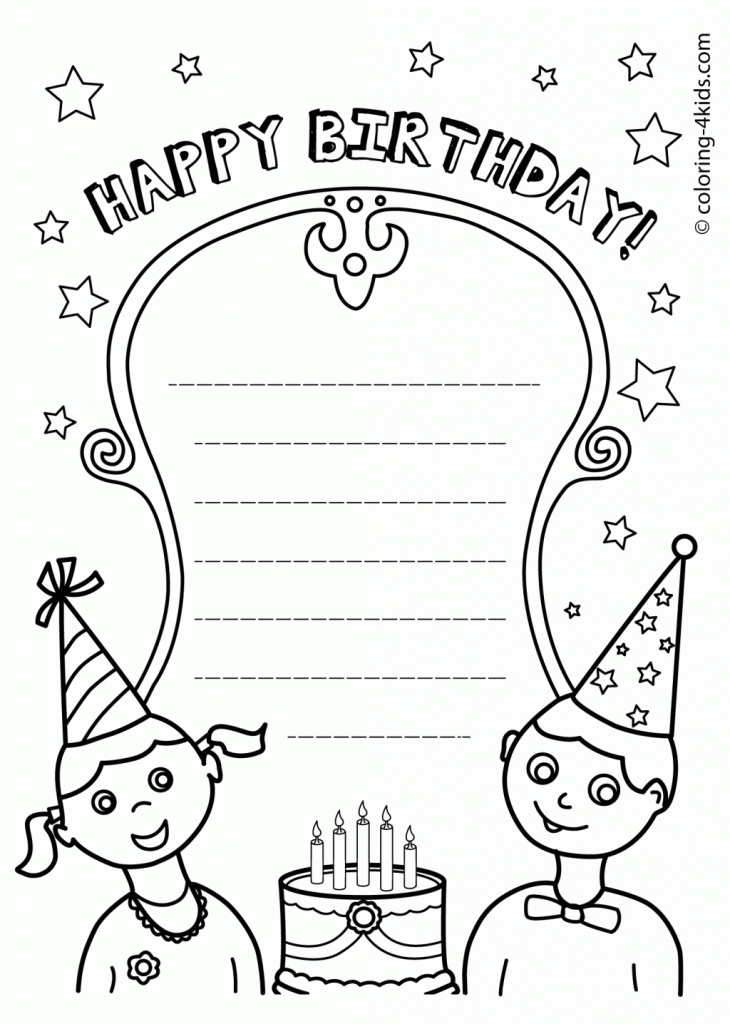 printable coloring birthday cards for mom printable card free