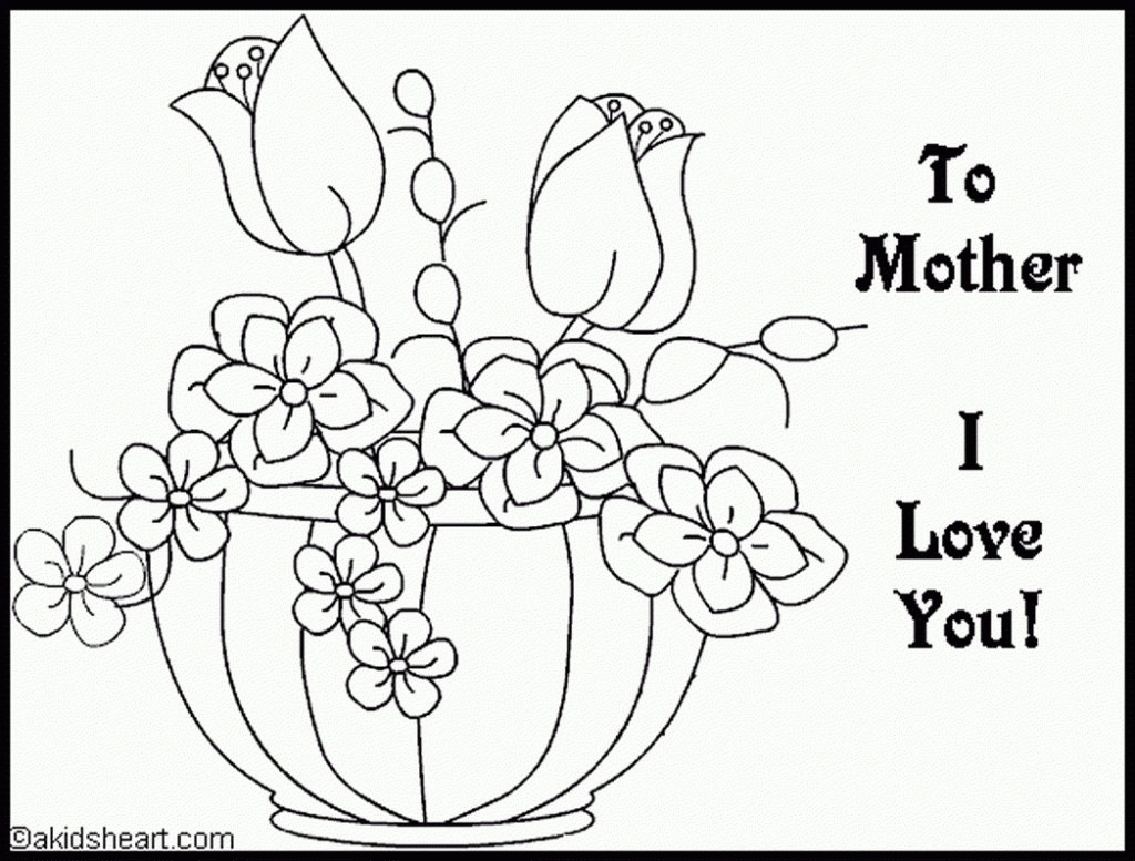 Coloring Pages ~ Tremendous Mothers Day Coloring Pages Photo | Free Printable Mothers Day Coloring Cards