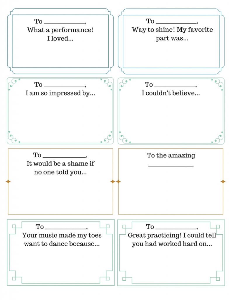 Free Printable Compliment Cards Printable Templates