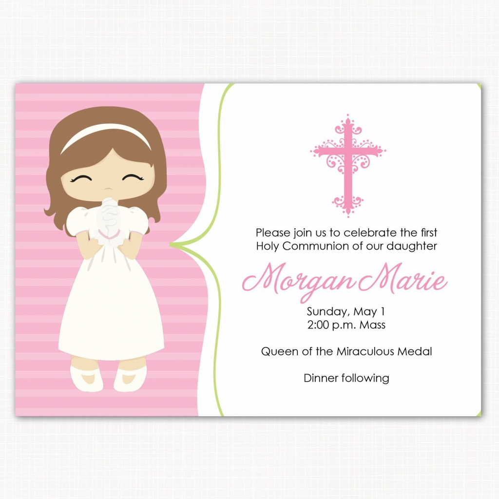 Concept For Creating Communion Card | Diy Greeting Cards | Communion | 1St Communion Cards Printable