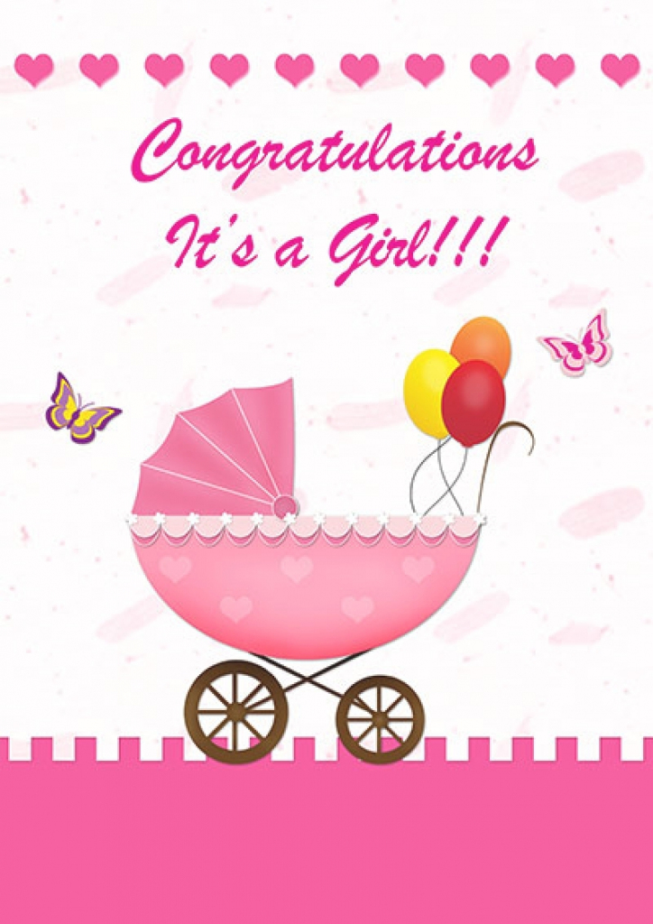 Congratulations Downloadable Free Printable Baby Cards Templates