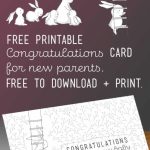 Congratulations On Your New Baby Card   Free Printables Online | Free Printable Congratulations Baby Cards