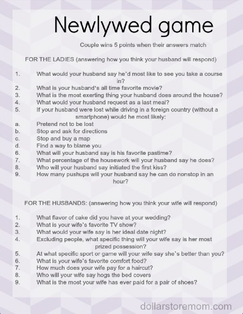 Couples &amp;quot;newlywed Game&amp;quot; Printable | Scribd | Funny | Wedding Games | Printable Newlywed Game Cards