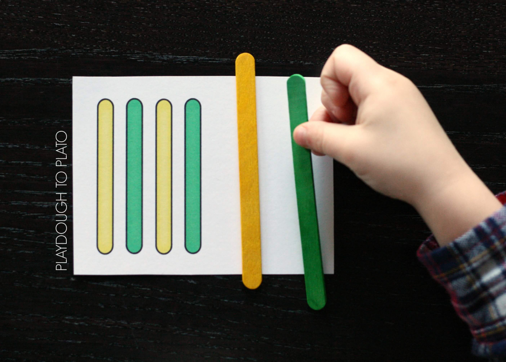 Craft Stick Patterns - Playdough To Plato | Popsicle Stick Pattern Cards Printable