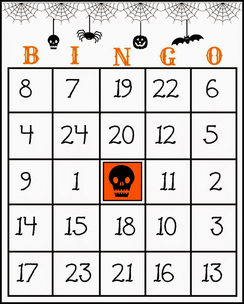 Crafty In Crosby: Free Printable Halloween Bingo Game | Printable Bingo Cards 1 20