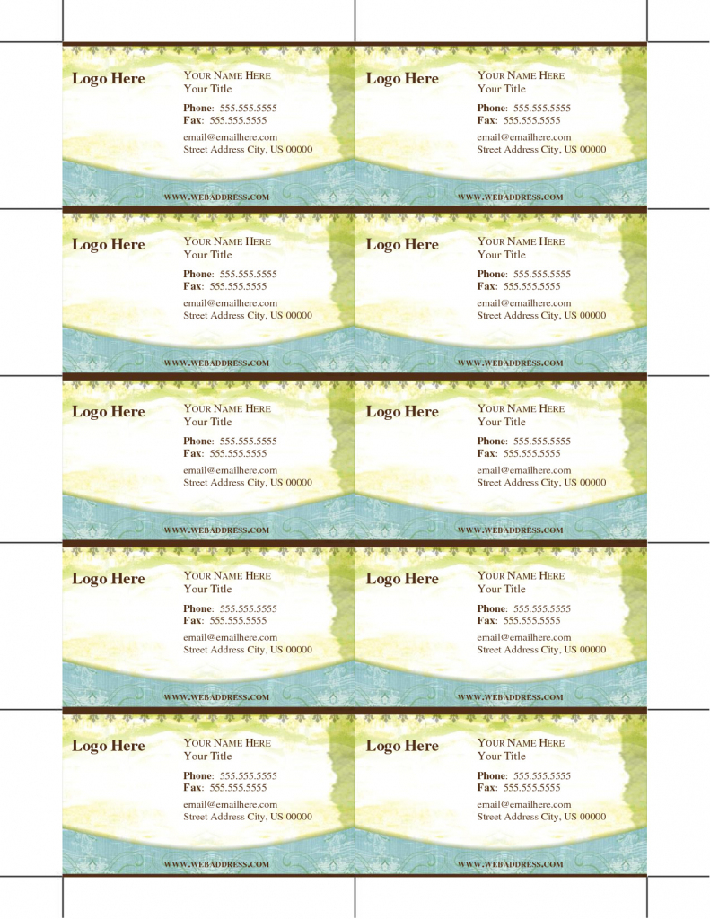 Free Printable Business Card Templates For Teachers Printable Card Free