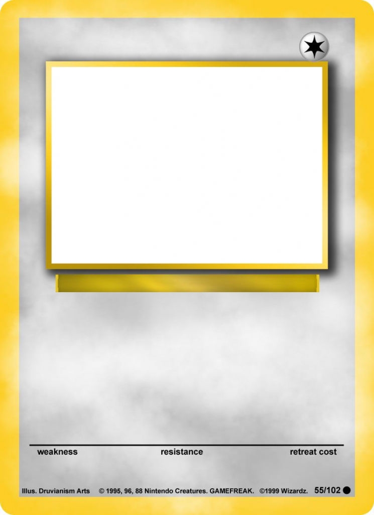 Blank Pokemon Card Printable Printable Card Free