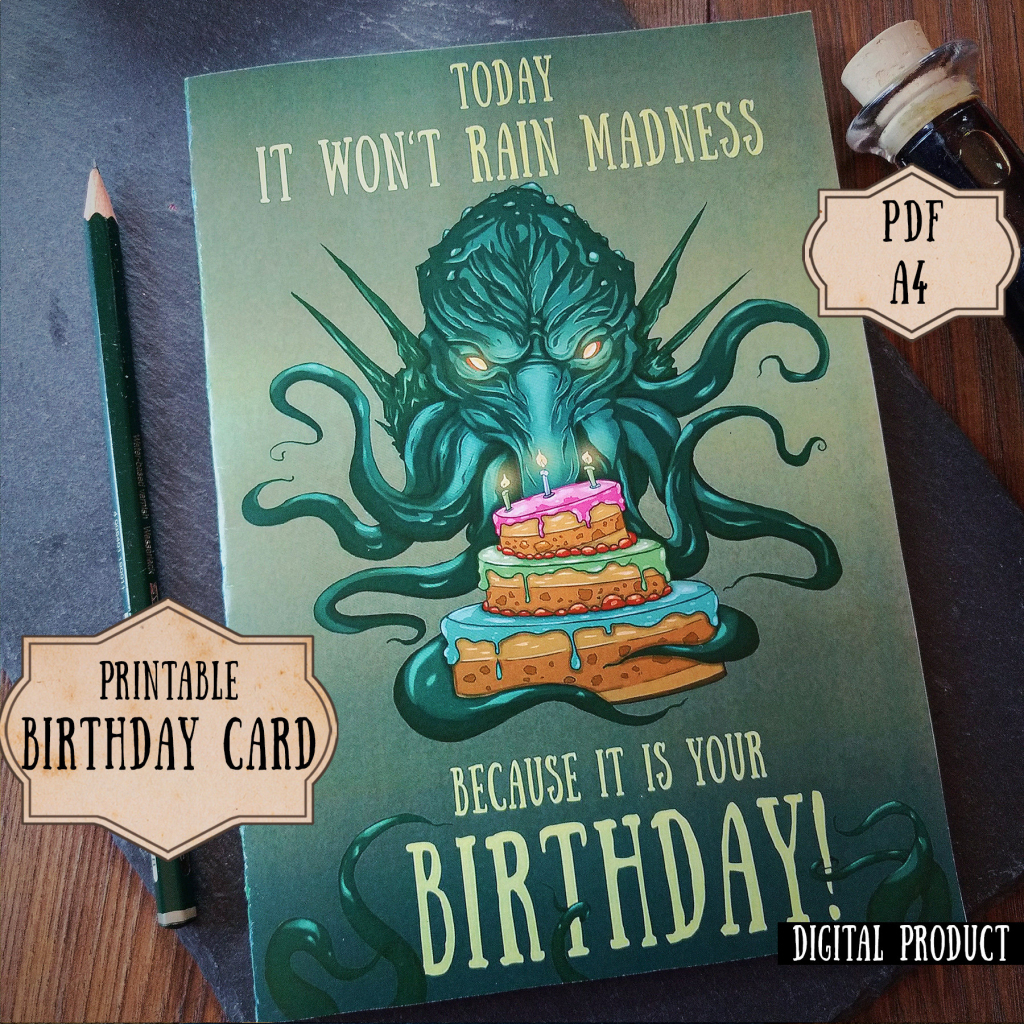 Nerdy Birthday Cards Printable Printable Card Free