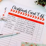 Cupcake Wishes & Birthday Dreams: Christmas Card List And Tracker | Printable Christmas Card List