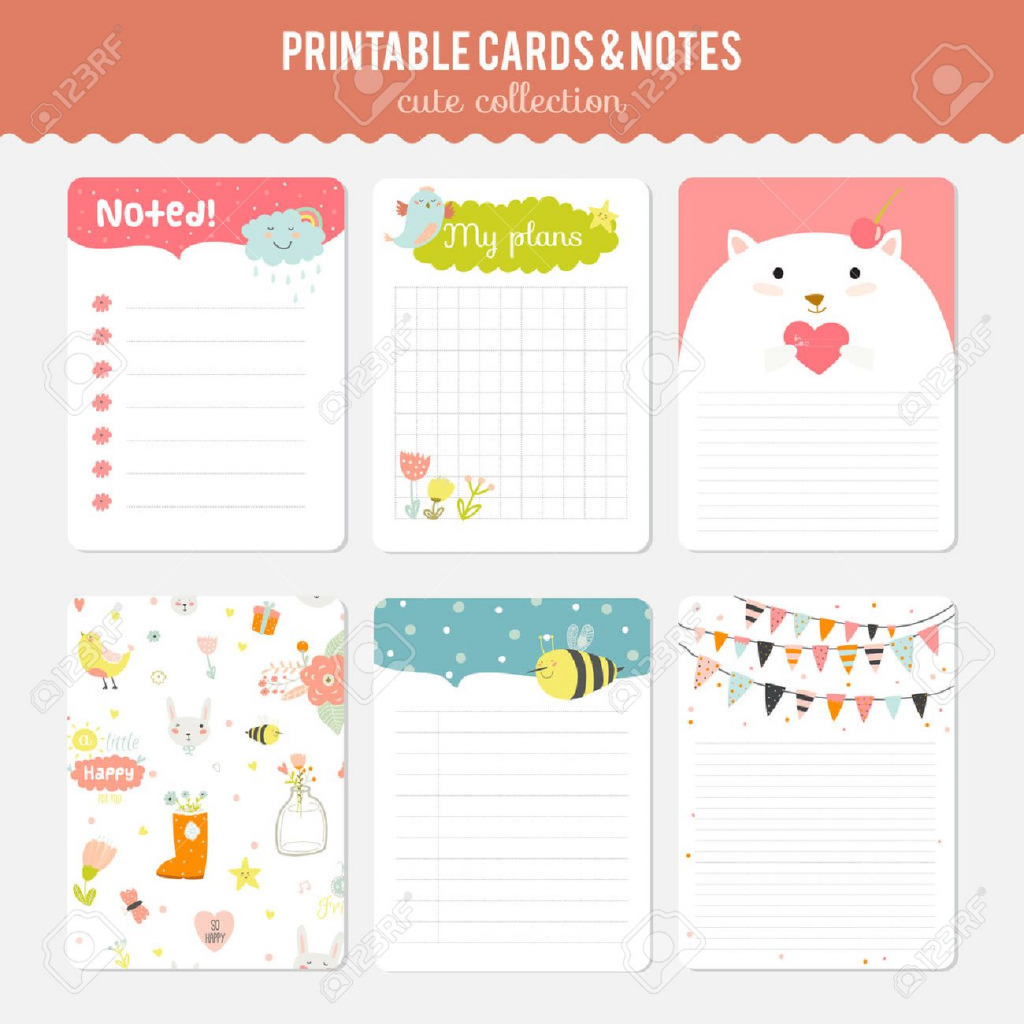 Cute Note Template - Under.bergdorfbib.co | Cute Note Cards Printable