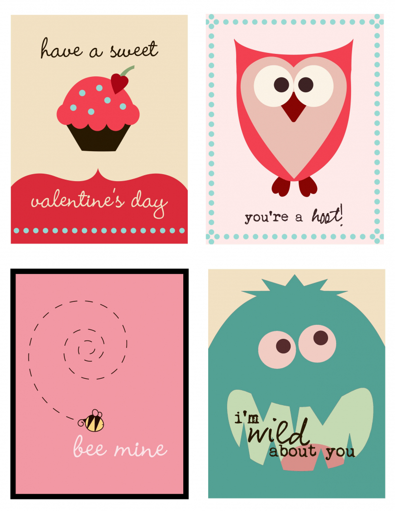 Cute Set Of Valentine&amp;#039;s Day Cards To Print | Printables | Printable | Funny Printable Valentine Cards For Husband