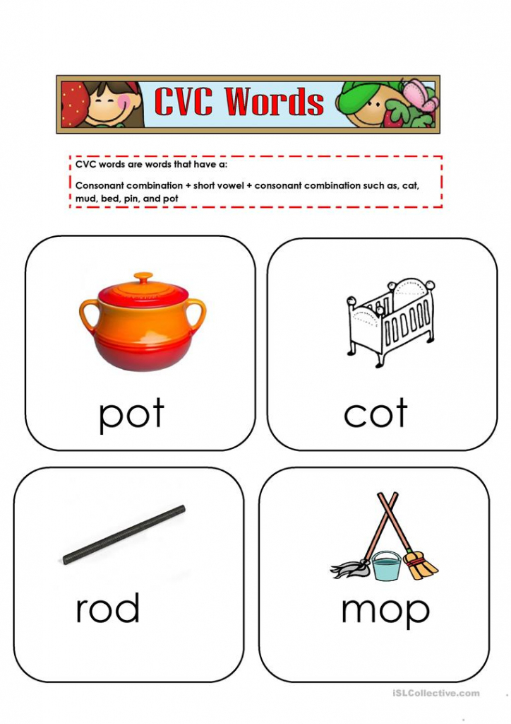 Cvc Words Flashcards 2 Worksheet - Free Esl Printable Worksheets | Printable Cvc Word Cards